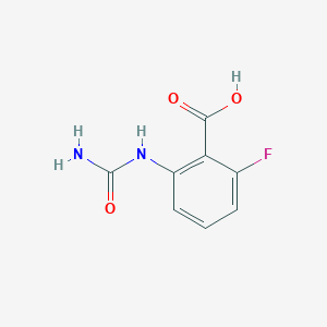molecular formula C8H7FN2O3 B1517989 2-(氨基甲酰氨基)-6-氟苯甲酸 CAS No. 1153395-59-5
