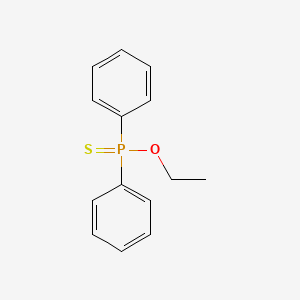 molecular formula C14H15OPS B15179890 O-Ethyl diphenylphosphinothioate CAS No. 3133-27-5
