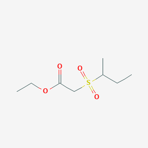 molecular formula C8H16O4S B1517990 Ethyl 2-(butane-2-sulfonyl)acetate CAS No. 1153196-37-2