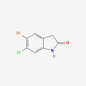 molecular formula C8H5BrClNO B1517991 5-Bromo-6-chloroindolin-2-one CAS No. 1153885-37-0