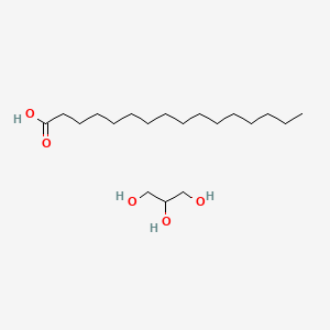 molecular formula C19H40O5 B15179916 Hexadecanoic acid, ester with 1,2,3-propanetriol CAS No. 11140-06-0