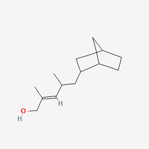 molecular formula C14H24O B15179957 5-Bicyclo(2.2.1)hept-2-yl-2,4-dimethylpent-2-en-1-ol CAS No. 93893-52-8