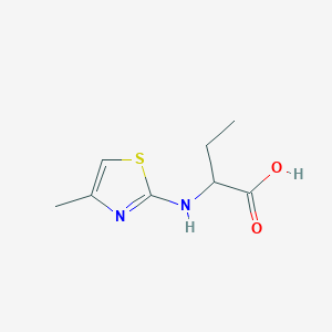 molecular formula C8H12N2O2S B1517997 2-[(4-Methyl-1,3-thiazol-2-yl)amino]butanoic acid CAS No. 1218535-97-7