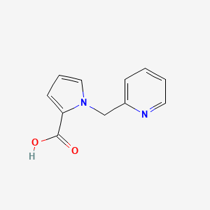 molecular formula C11H10N2O2 B1517999 1-(吡啶-2-基甲基)-1H-吡咯-2-羧酸 CAS No. 896049-13-1