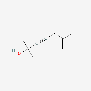 molecular formula C9H14O B15180026 6-Hepten-3-yn-2-ol, 2,6-dimethyl- CAS No. 28246-76-6