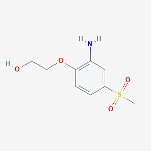 B1518005 2-(2-Amino-4-methanesulfonylphenoxy)ethan-1-ol CAS No. 1153121-95-9