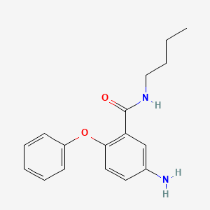 molecular formula C17H20N2O2 B15180054 Benzamide, 5-amino-N-butyl-2-phenoxy- CAS No. 400039-35-2