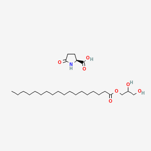 molecular formula C26H49NO7 B15180145 l-Proline, 5-oxo-, ester with 2,3-dihydroxypropyl octadecanoate CAS No. 52683-20-2