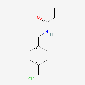molecular formula C11H12ClNO B15180151 N-((4-(Chloromethyl)phenyl)methyl)acrylamide CAS No. 84787-85-9