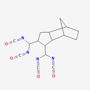 molecular formula C16H16N4O4 B15180180 Octahydro-4,7-methano-1H-indenedimethyl diisocyanate CAS No. 28807-72-9