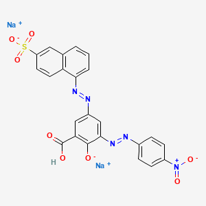 molecular formula C23H13N5Na2O8S B15180195 Einecs 308-467-5 CAS No. 98072-17-4