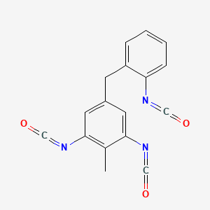 molecular formula C17H11N3O3 B15180197 5-(o-Isocyanatobenzyl)-2-methyl-m-phenylene diisocyanate CAS No. 94166-83-3