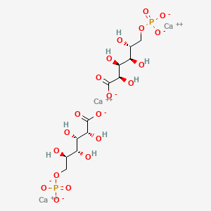 molecular formula C12H20Ca3O20P2 B15180262 tricalcium;(2R,3S,4R,5R)-2,3,4,5-tetrahydroxy-6-phosphonatooxyhexanoate CAS No. 83748-20-3
