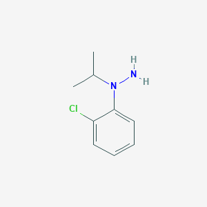molecular formula C9H13ClN2 B15180329 Hydrazine, (2-(2-chlorophenyl)-1-methylethyl)- CAS No. 4844-07-9