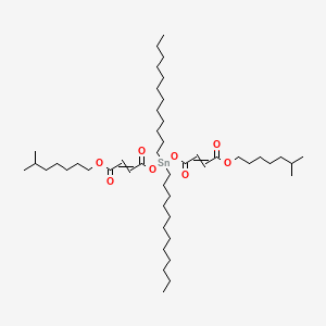 molecular formula C48H88O8Sn B15180443 Diisooctyl 4,4'-((didodecylstannylene)bis(oxy))bis(4-oxoisocrotonate) CAS No. 84029-64-1