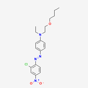 molecular formula C20H25ClN4O3 B15180489 N-(2-Butoxyethyl)-4-((2-chloro-4-nitrophenyl)azo)-N-ethylaniline CAS No. 93762-07-3
