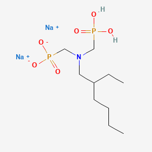 molecular formula C10H23NNa2O6P2 B15180500 Disodium dihydrogen (((2-ethylhexyl)imino)bis(methylene))bisphosphonate CAS No. 94087-49-7