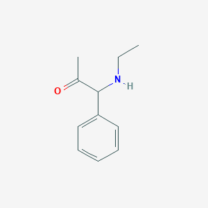 molecular formula C11H15NO B15180522 1-(Ethylamino)-1-phenylpropan-2-one CAS No. 65913-24-8