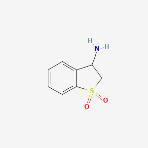 molecular formula C8H9NO2S B1518061 3-氨基-2,3-二氢苯并[b]噻吩-1,1-二氧化物 CAS No. 83863-51-8