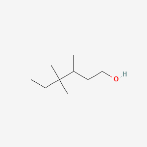 molecular formula C9H20O B15180625 3,4,4-Trimethylhexan-1-ol CAS No. 66793-73-5