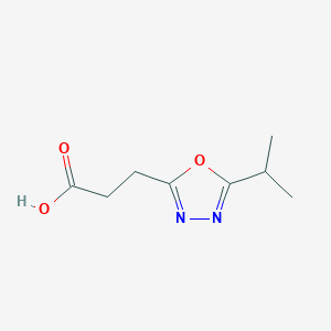 B1518069 3-(5-Isopropyl-1,3,4-oxadiazol-2-yl)propanoic acid CAS No. 1019111-17-1