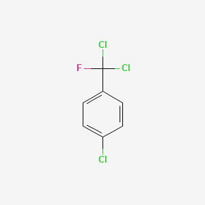 molecular formula C7H4Cl3F B15180695 alpha,alpha,p-Trichloro-alpha-fluorotoluene CAS No. 6987-15-1