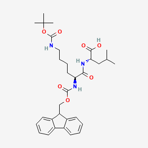molecular formula C32H43N3O7 B1518070 Fmoc-lys(boc)-leu-OH CAS No. 250695-63-7