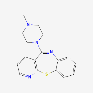 molecular formula C17H18N4S B15180725 5-(4-Methylpiperazin-1-YL)pyrido[2,3-B][1,5]benzothiazepine CAS No. 68745-07-3