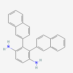 molecular formula C26H20N2 B15180734 1,4-Benzenediamine, di-2-naphthalenyl- CAS No. 1323-70-2