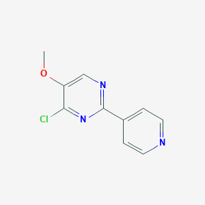 molecular formula C10H8ClN3O B151808 4-Chloro-5-methoxy-2-(pyridin-4-yl)pyrimidine CAS No. 133661-38-8