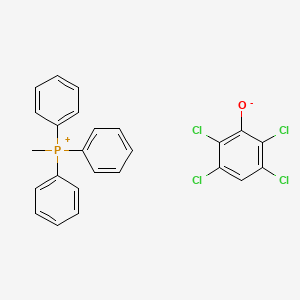 molecular formula C25H19Cl4OP B15180857 methyl(triphenyl)phosphanium;2,3,5,6-tetrachlorophenolate CAS No. 93839-56-6