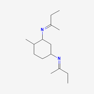 molecular formula C15H28N2 B15180859 N,N'-Bis(1-methylpropylidene)-4-methylcyclohexane-1,3-diamine CAS No. 93859-10-0