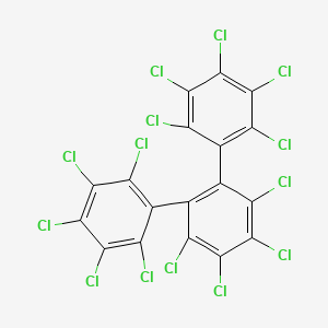 molecular formula C18Cl14 B15180896 1,2,3,4,5-pentachloro-6-[2,3,4,5-tetrachloro-6-(2,3,4,5,6-pentachlorophenyl)phenyl]benzene CAS No. 42429-88-9