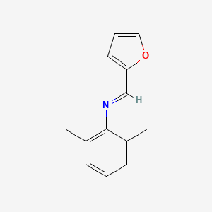 molecular formula C13H13NO B15181048 N-(2-furanylmethylene)-2,6-dimethylbenzenamine CAS No. 53656-09-0
