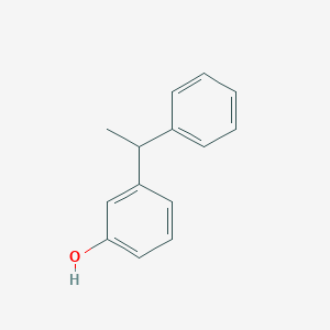 molecular formula C14H14O B15181138 3-(1-Phenylethyl)phenol CAS No. 1529462-36-9