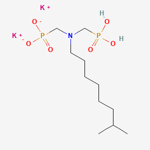 molecular formula C11H25K2NO6P2 B15181155 Dipotassium dihydrogen ((isononylimino)bis(methylene))bisphosphonate CAS No. 93982-86-6