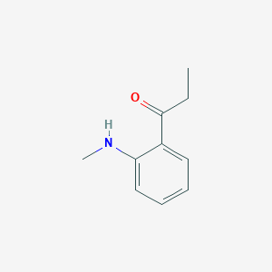 molecular formula C10H13NO B15181180 O-(N-Methylamino)propiophenone CAS No. 65037-44-7