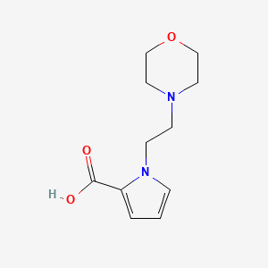 molecular formula C11H16N2O3 B1518124 1-[2-(morpholin-4-yl)ethyl]-1H-pyrrole-2-carboxylic acid CAS No. 896048-76-3