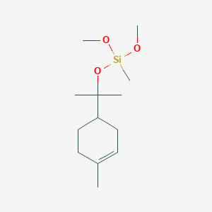 molecular formula C13H26O3Si B15181242 Dimethoxymethyl(1-methyl-1-(4-methyl-3-cyclohexen-1-yl)ethoxy)silane CAS No. 83863-59-6