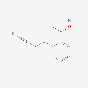 molecular formula C11H12O2 B1518126 1-[2-(Prop-2-yn-1-yloxy)phenyl]ethan-1-ol CAS No. 1156100-55-8