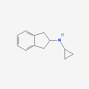 molecular formula C12H15N B1518130 N-cyclopropyl-2,3-dihydro-1H-inden-2-amine CAS No. 1156777-62-6