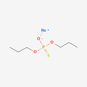 molecular formula C6H14NaO3PS B15181301 Dipropyl sodium phosphorothioate CAS No. 10533-40-1