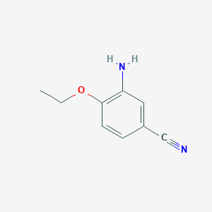 molecular formula C9H10N2O B1518131 3-Amino-4-ethoxybenzonitrile CAS No. 72635-79-1
