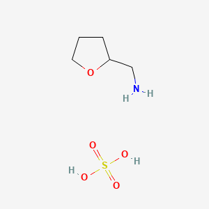 molecular formula C5H13NO5S B15181354 oxolan-2-ylmethanamine;sulfuric acid CAS No. 72088-83-6
