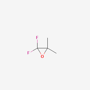 molecular formula C4H6F2O B15181505 2,2-Difluoro-3,3-dimethyloxirane CAS No. 374-02-7