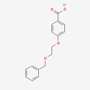 molecular formula C16H16O4 B1518161 4-[2-(Benzyloxy)ethoxy]benzoic acid CAS No. 223268-58-4