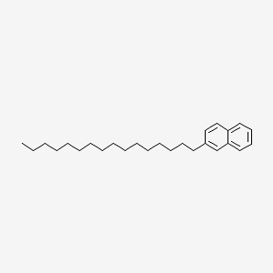 molecular formula C26H40 B15181643 2-Hexadecylnaphthalene CAS No. 2657-43-4
