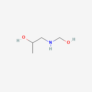 molecular formula C4H11NO2 B15181650 1-[(Hydroxymethyl)amino]propan-2-OL CAS No. 76733-35-2