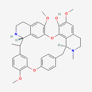 molecular formula C37H40N2O6 B15181670 Oxyacanthan-7-ol, 6,6',12'-trimethoxy-2,2'-dimethyl-, (1alpha,1'alpha)- CAS No. 39027-78-6