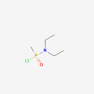 molecular formula C5H13ClNOP B15181748 N,N-Diethyl-P-methylphosphonamidic chloride CAS No. 27930-69-4